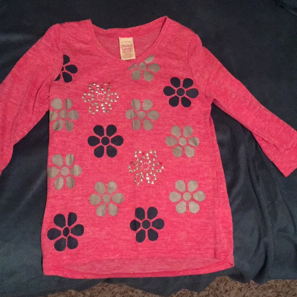 Pink floral top